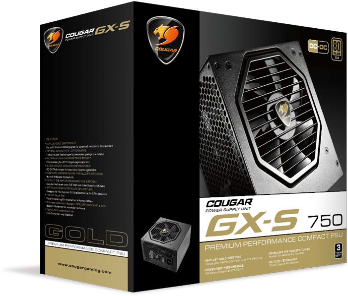 Cougar Is The Retail Brand Of Hec/compucase, So One - Cougar Gx750w (800x640), Png Download