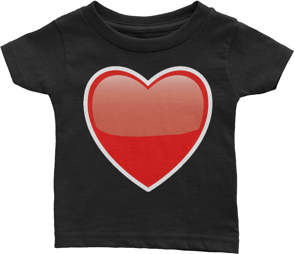 Emoji Baby T Shirt - Heart (1000x1000), Png Download