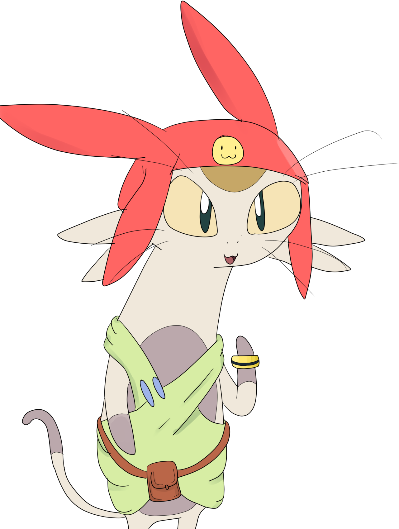 “space Cat Nerd ” - Cartoon (1280x1811), Png Download