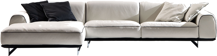 Sofa Modułowa Na Nóżkach (800x800), Png Download