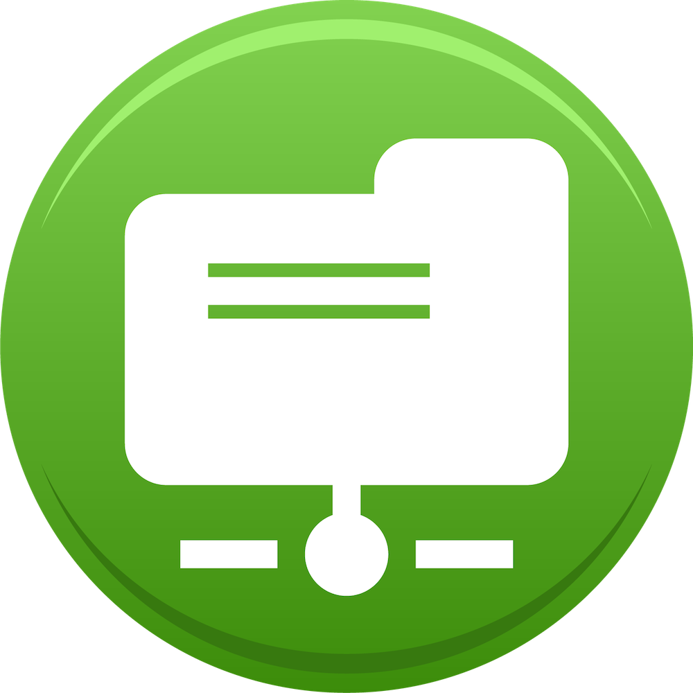 Cloudfiles-large - Repository Icon Green (1000x1000), Png Download
