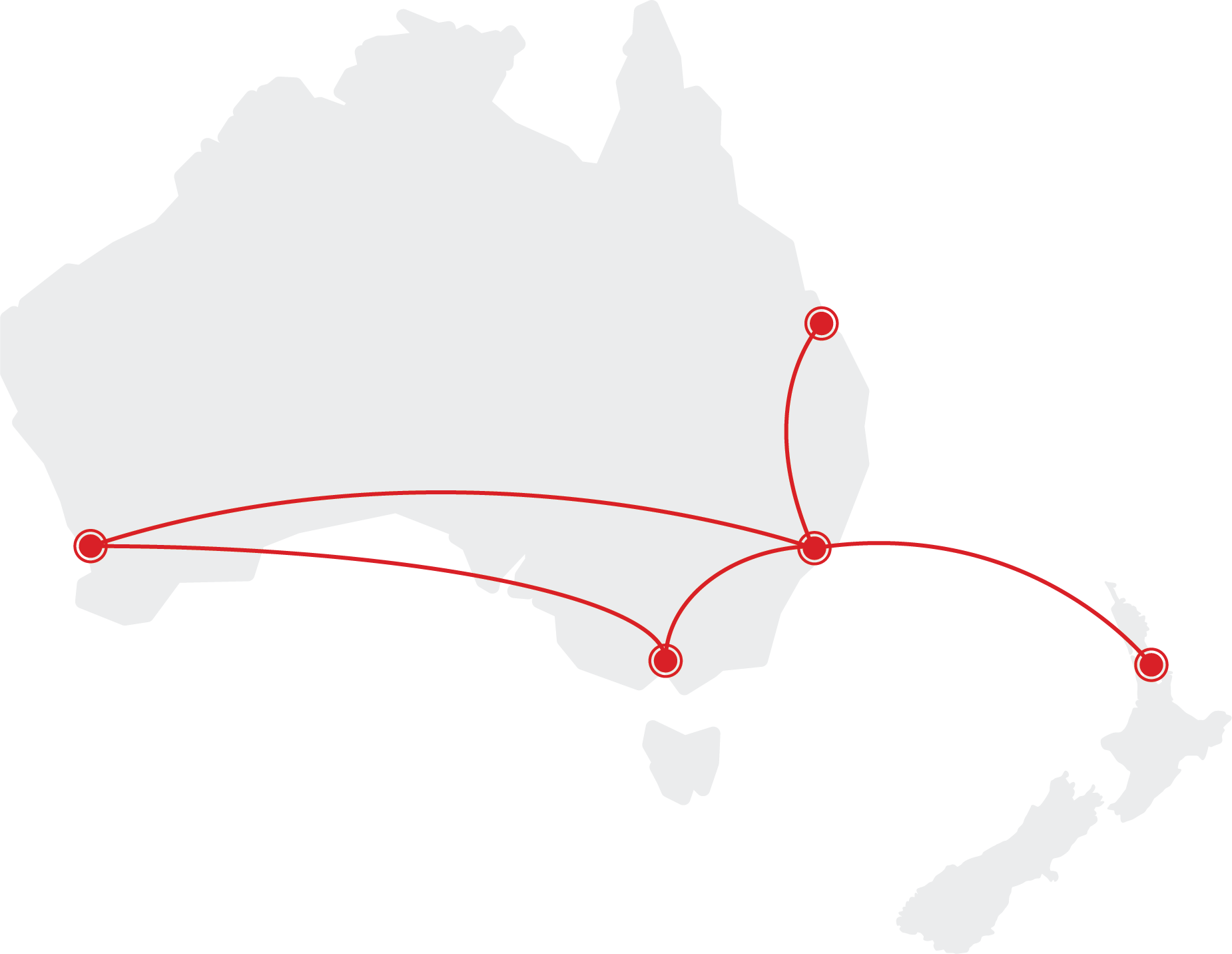 Cloud Servers Australia Brining The Cloud To You Cloud - Australia Map Of Tourist Destinations (1850x1432), Png Download
