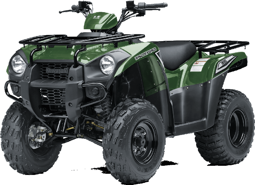 Atv Png - 2017 Kawasaki Brute Force 300 (1000x693), Png Download