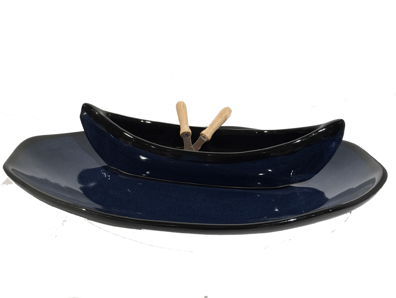 Canoe On A Lake Dip Set - Gondola (800x600), Png Download