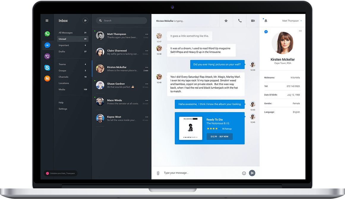 Software Development - Dashboard Ui Kit Free (1161x669), Png Download