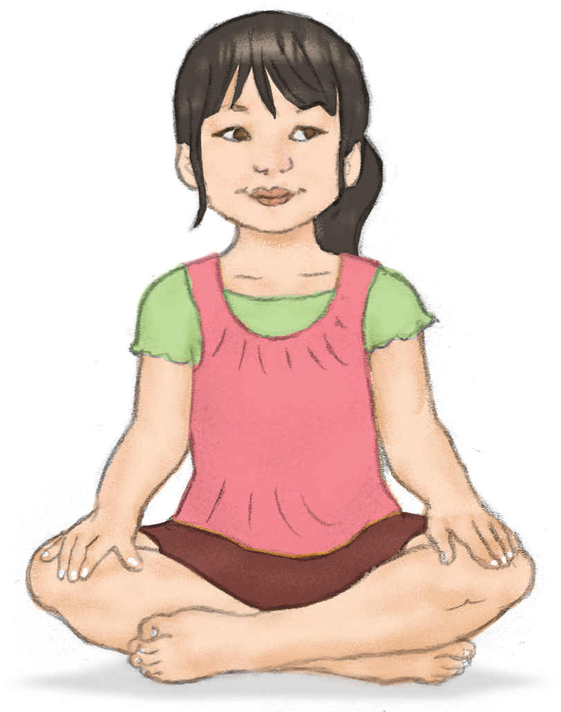 Easy Pose For Kids Stories Books Cards - Legs Crossed Children (945x1113), Png Download