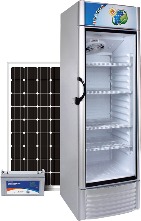 Dc Compressor Solar Inverter Refrigerator Rc-bd100 - Solar Energy (800x800), Png Download