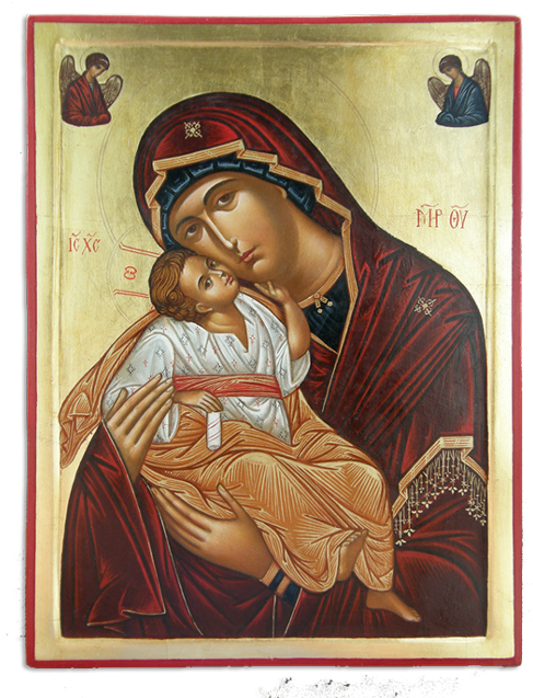 Virgin Mary - Painting (506x650), Png Download