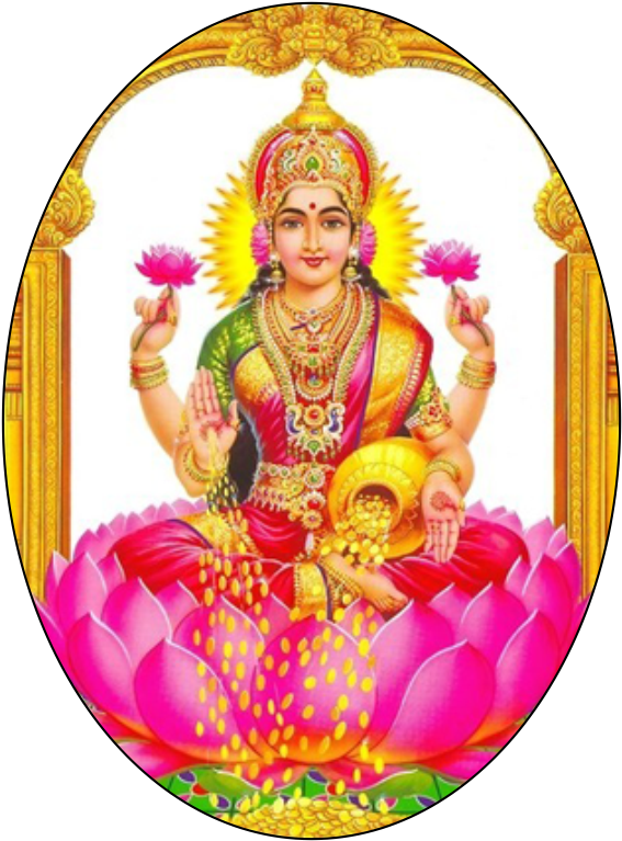 Goddess Laxmi - Goddess Lakshmi (1000x1000), Png Download
