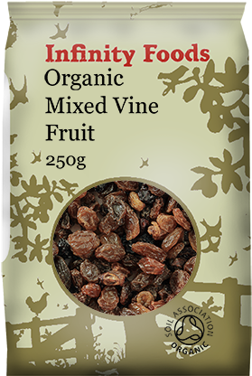 Organic Mixed Vine Fruit - Infinity Food Organic Pumpkin Seeds 250g (600x600), Png Download
