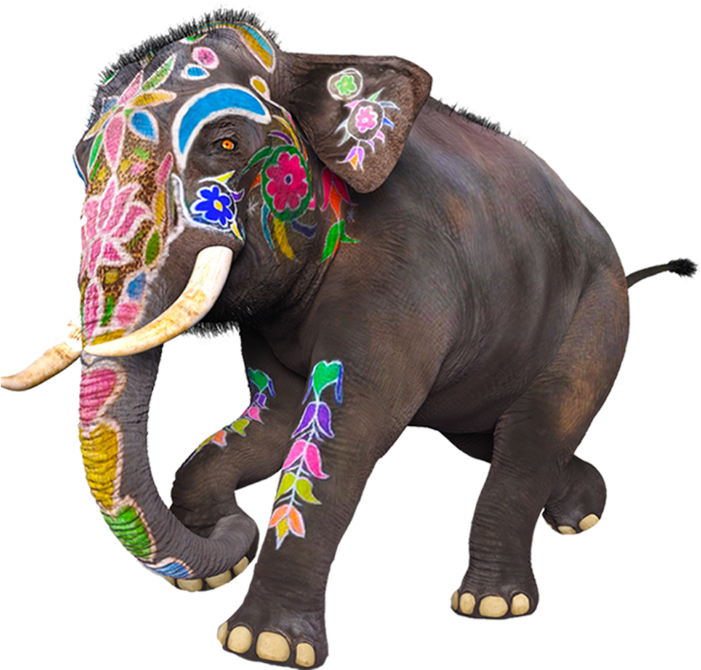 Hands On Workshops, Live Demos, Exhibition And Cake-craft - Indian Elephant (1200x1200), Png Download