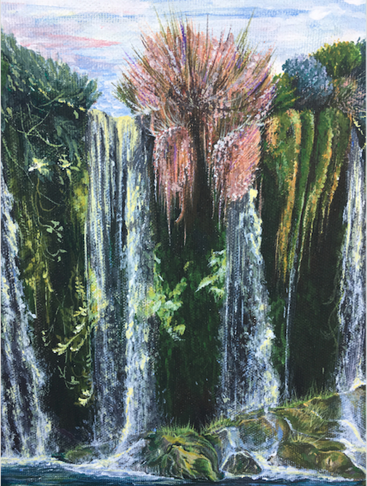 Ksoy02 Duden Waterfalls, Original Paintings, , Ksoy02 - Waterfall (756x1000), Png Download