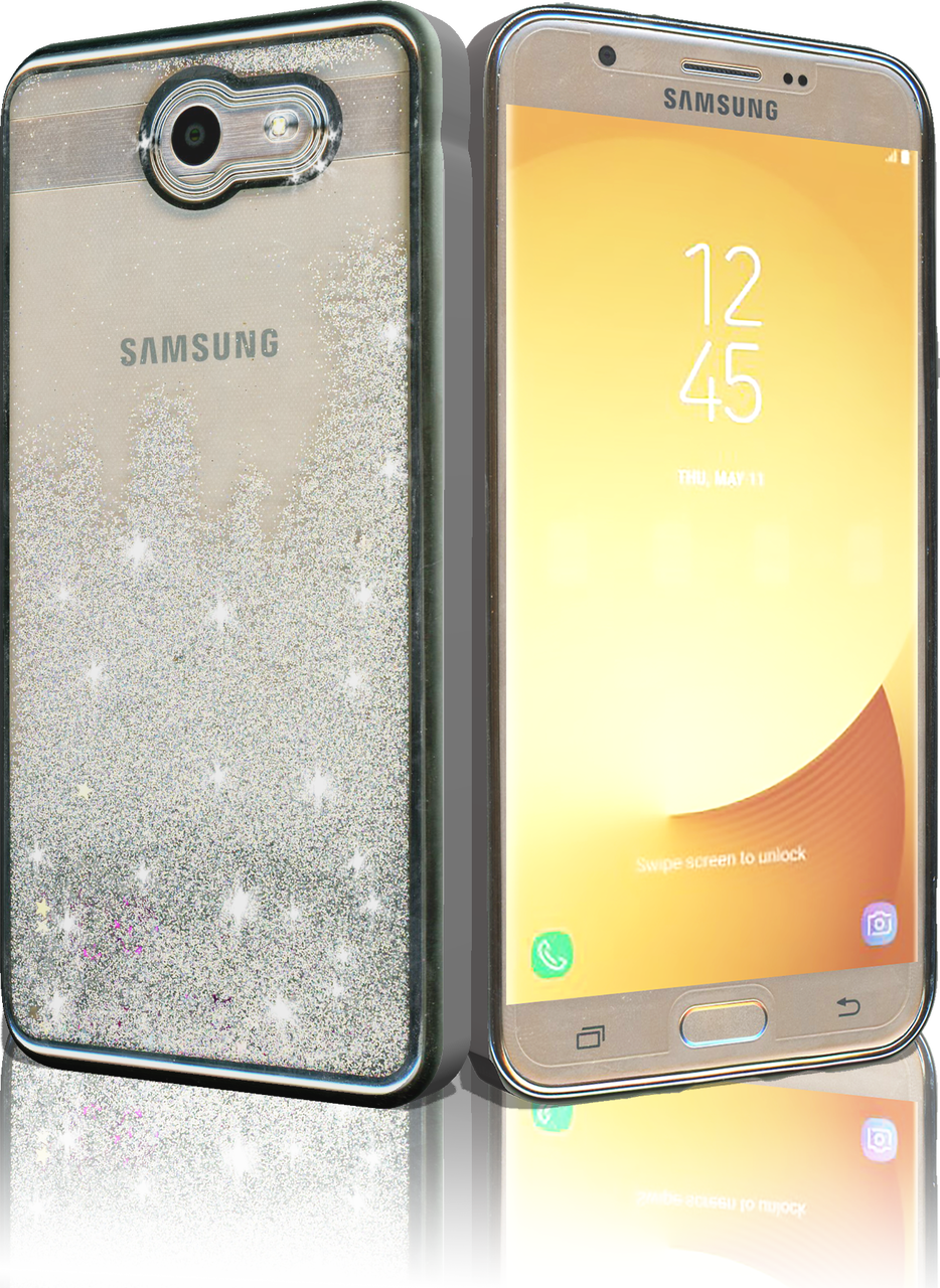Samsung Galaxy J7 Mm Electroplated Glitter Case With - Samsung Yp U5 (934x1280), Png Download