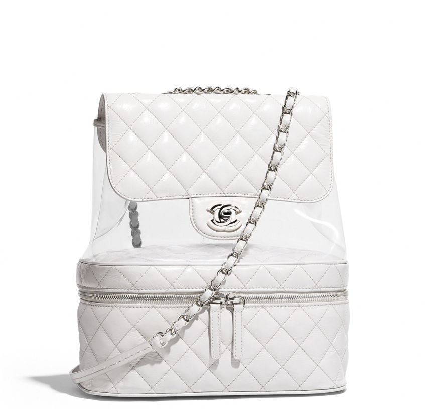 chanel transparent backpack
