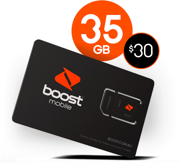 Latest $30 Prepaid Sim-only Mobile Phone Plan Boost - Boost Mobile (600x600), Png Download