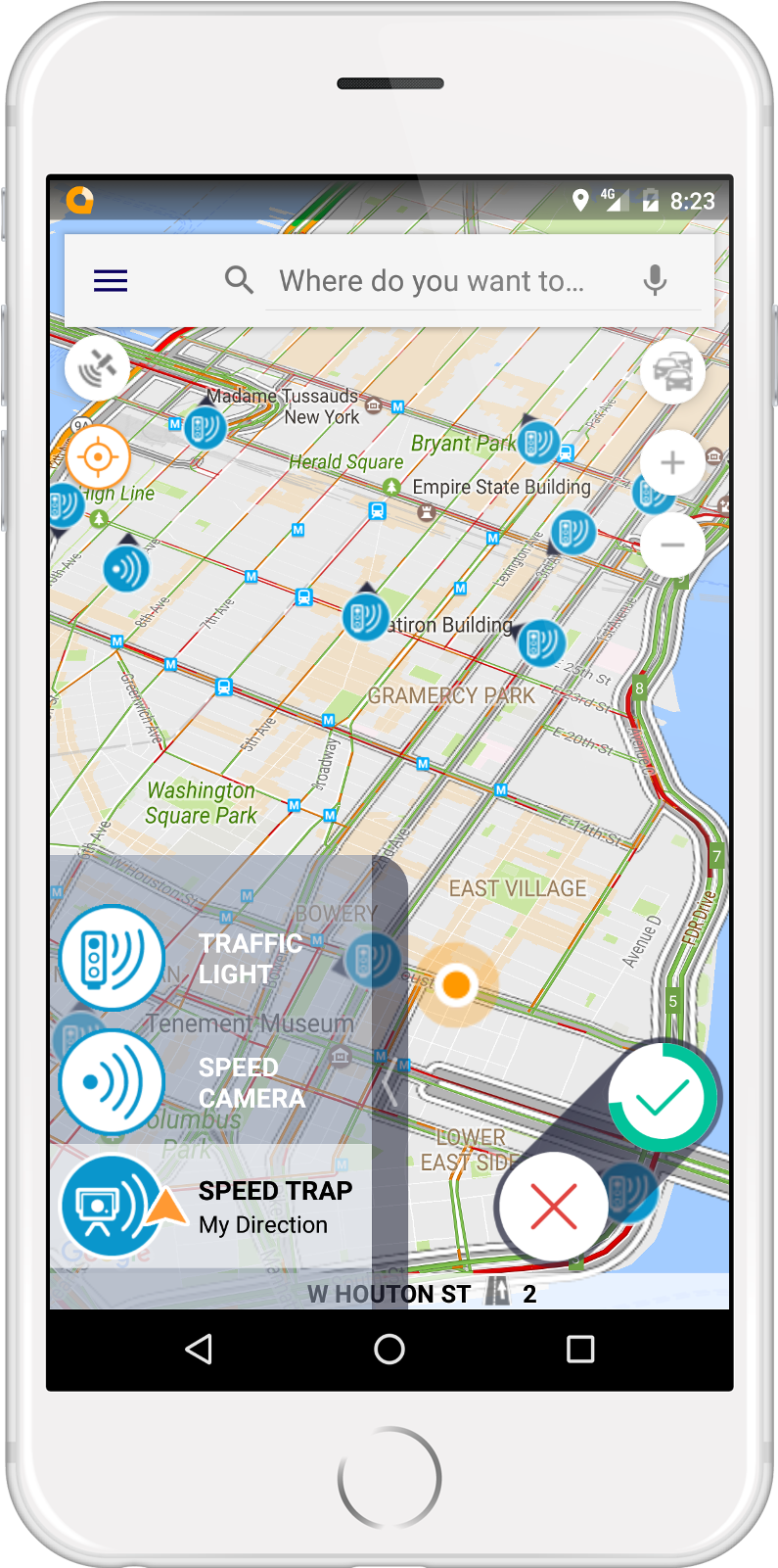 Glob In Action - Automotive Navigation System (1111x2000), Png Download