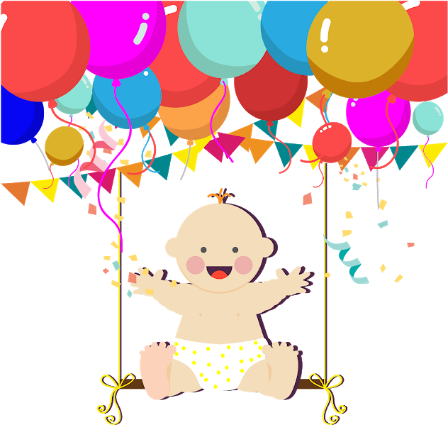 Birthday Png Images - Cartoon (640x640), Png Download