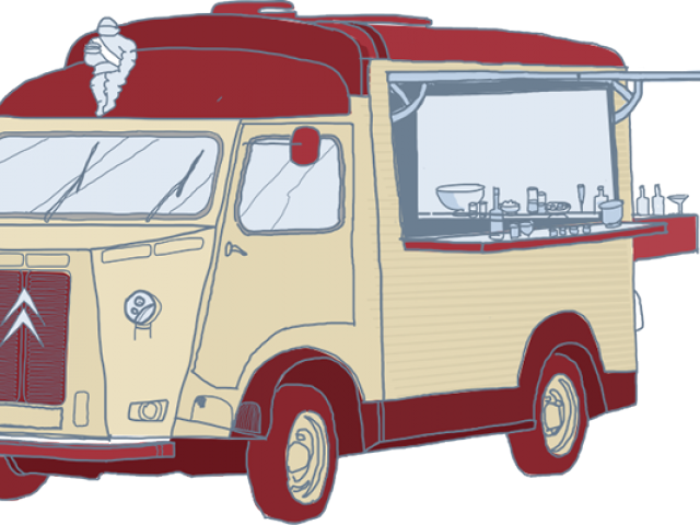 Vans Clipart Burger Van - Van (640x480), Png Download