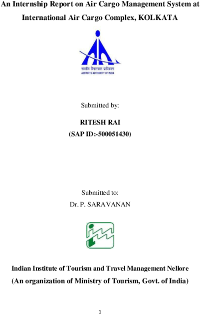An Internship Report On Air Cargo Management System - Diagram (600x776), Png Download