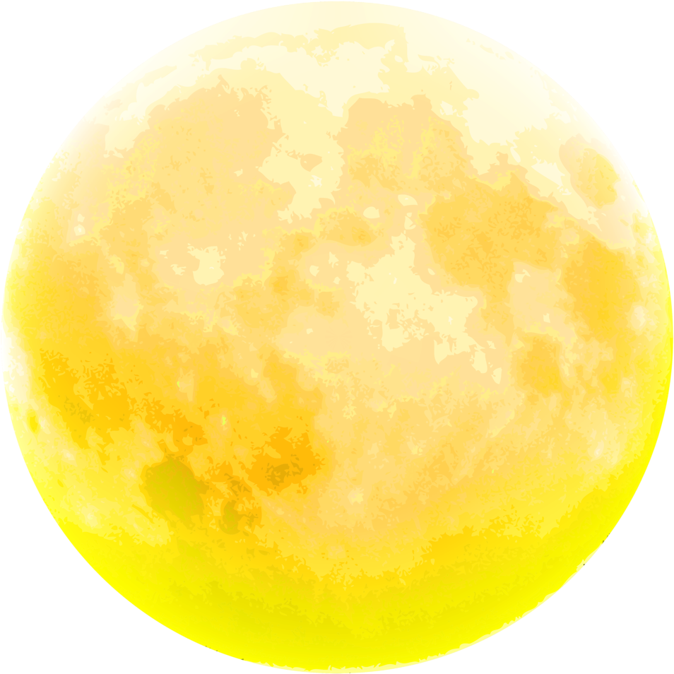 Golden Sun, Stars And Moon, Sunlight - Moon (1024x998), Png Download