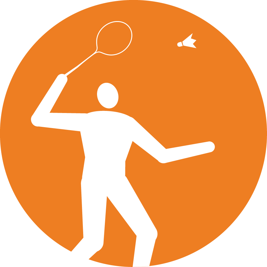 Badminton Logo - Circle (886x886), Png Download