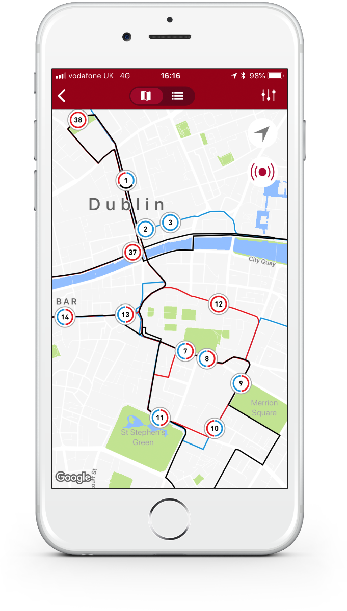 Download The Free Big Bus Tours Mobile App - Map (681x1200), Png Download