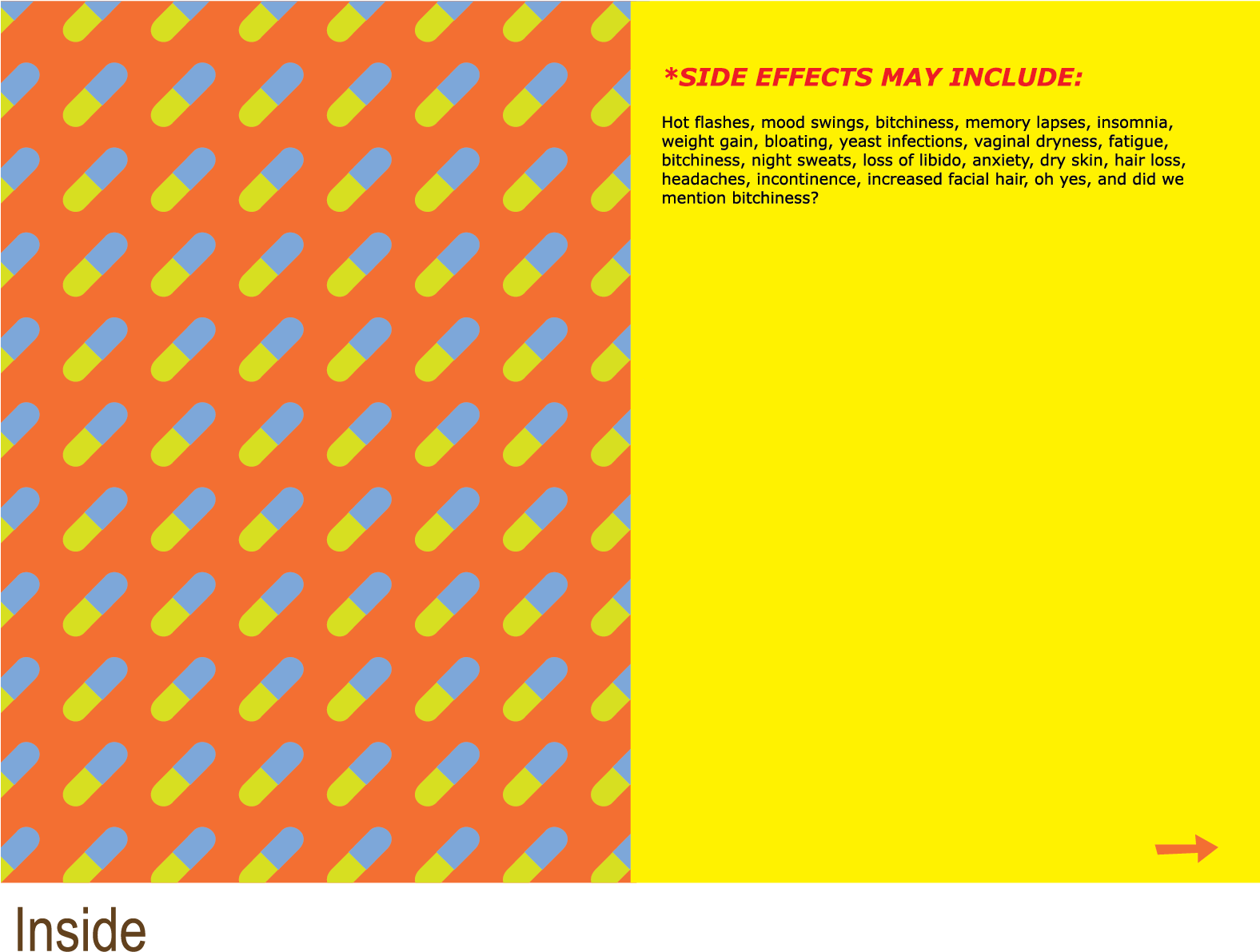 357 Menopause Pill - Orange (1575x1607), Png Download