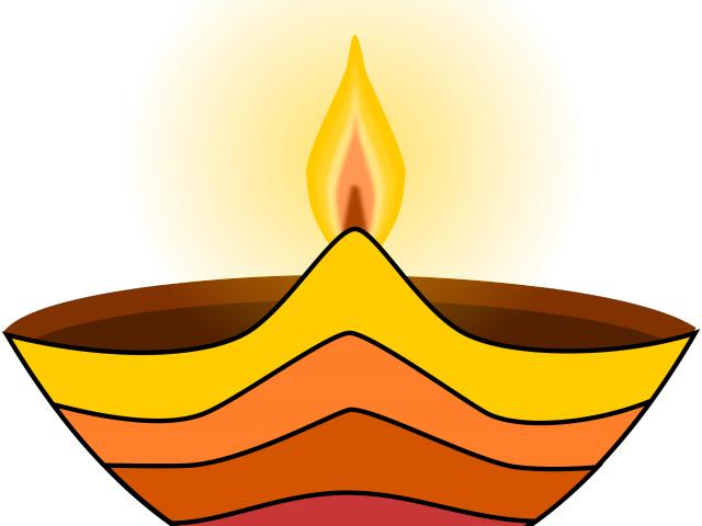 Cracker Clipart Kuthu Vilakku - Cartoon Images Of Diya (640x480), Png Download