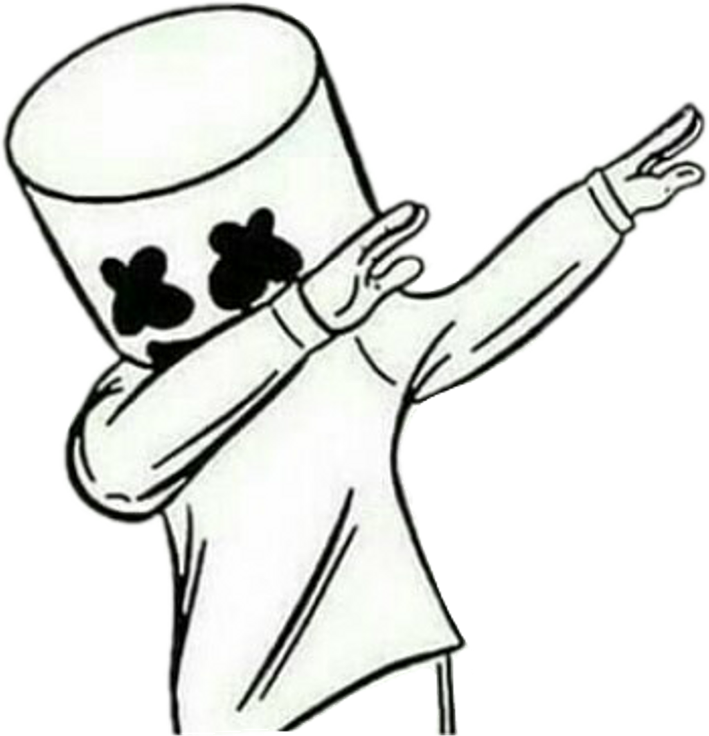 Ganesh Jaybhaye's Image - Marshmello Dab Vector (1024x1062), Png Download