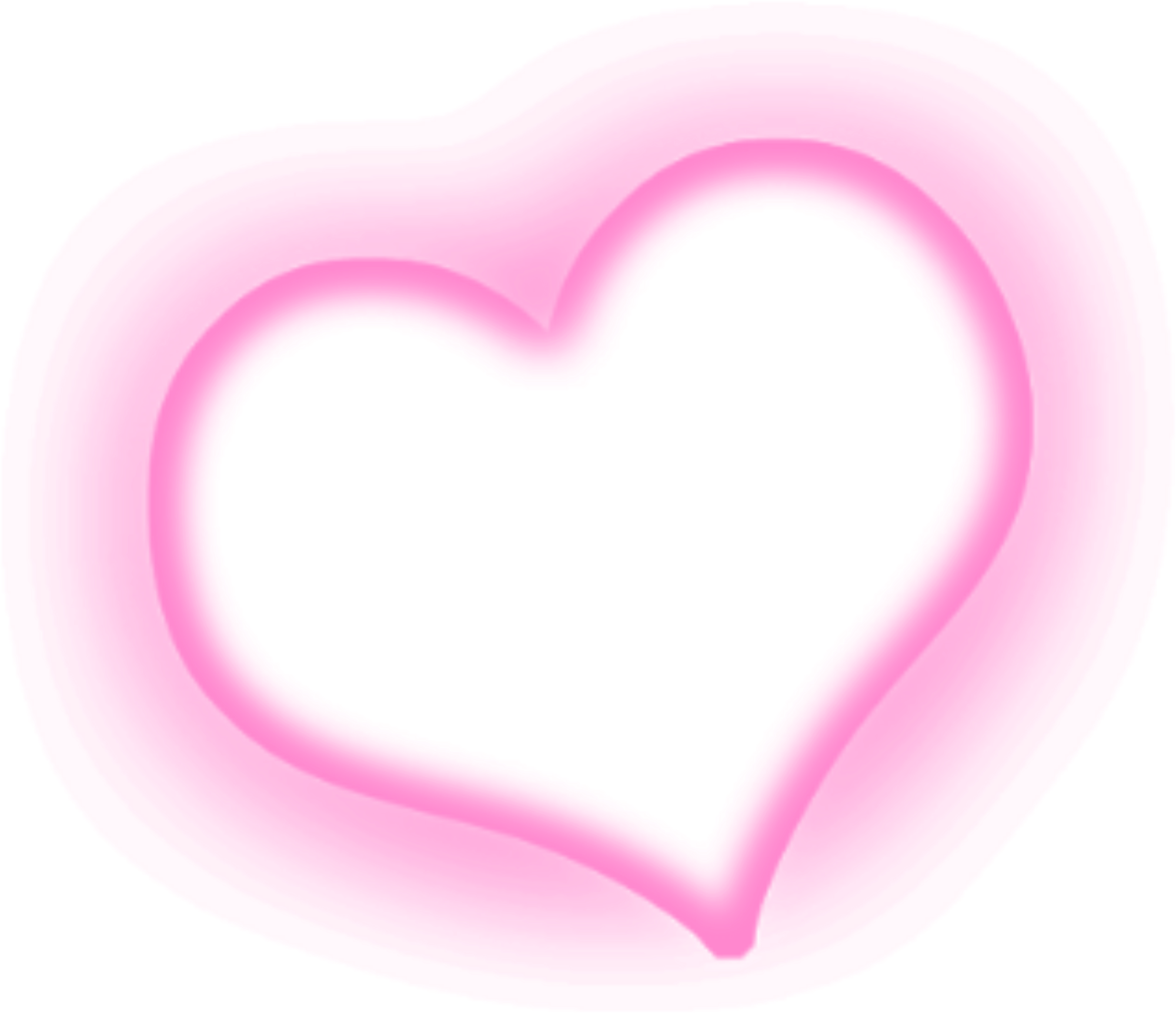 Ftestickers Heart Lighteffect Luminous Pink - Heart (2289x2289), Png Download