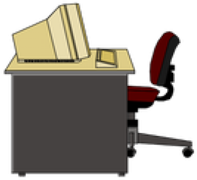 Office Desk Clipart Transparent (640x480), Png Download