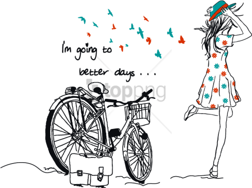 Free Png Girl Quotes Who Love Riding Bike Png Image - Time To Make Changes (850x634), Png Download