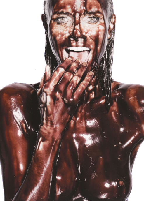 Chocolate Splash - Girl (493x690), Png Download