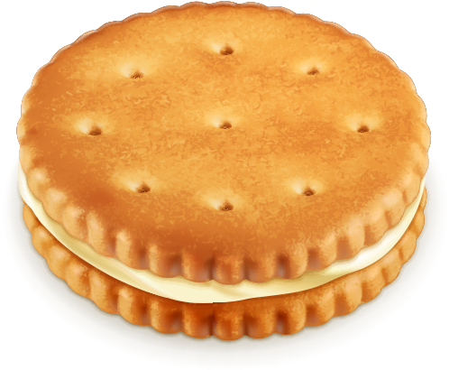 Chocolate Chip Cookie Sandwich Clip Art - Sandwich Biscuit Png Chocolate (827x827), Png Download
