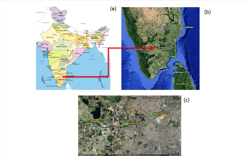 Map Image Showing The Three Sites Where The Samples - Atlas (850x539), Png Download