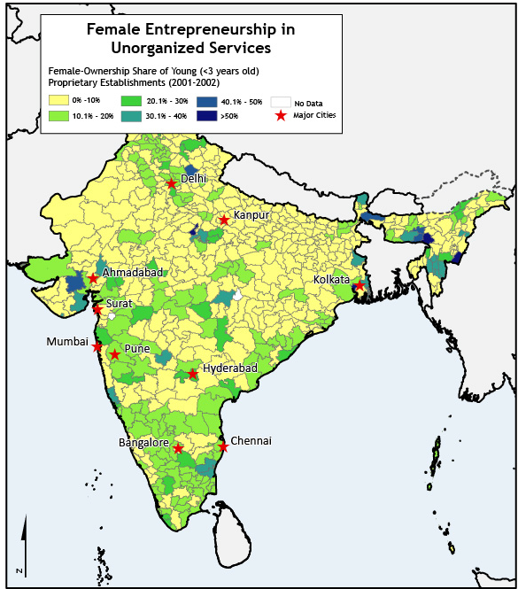 The Good News Is That The Overall Average Female Business - Gender Inequality In India Map (636x729), Png Download