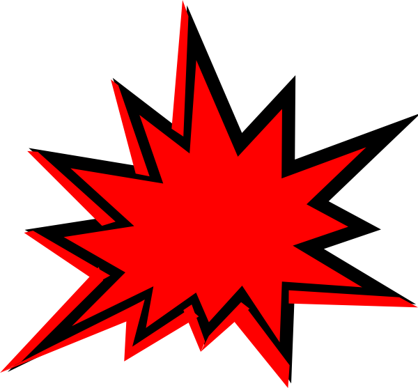 Clipart Of Effect, Blast And Explosion (600x557), Png Download