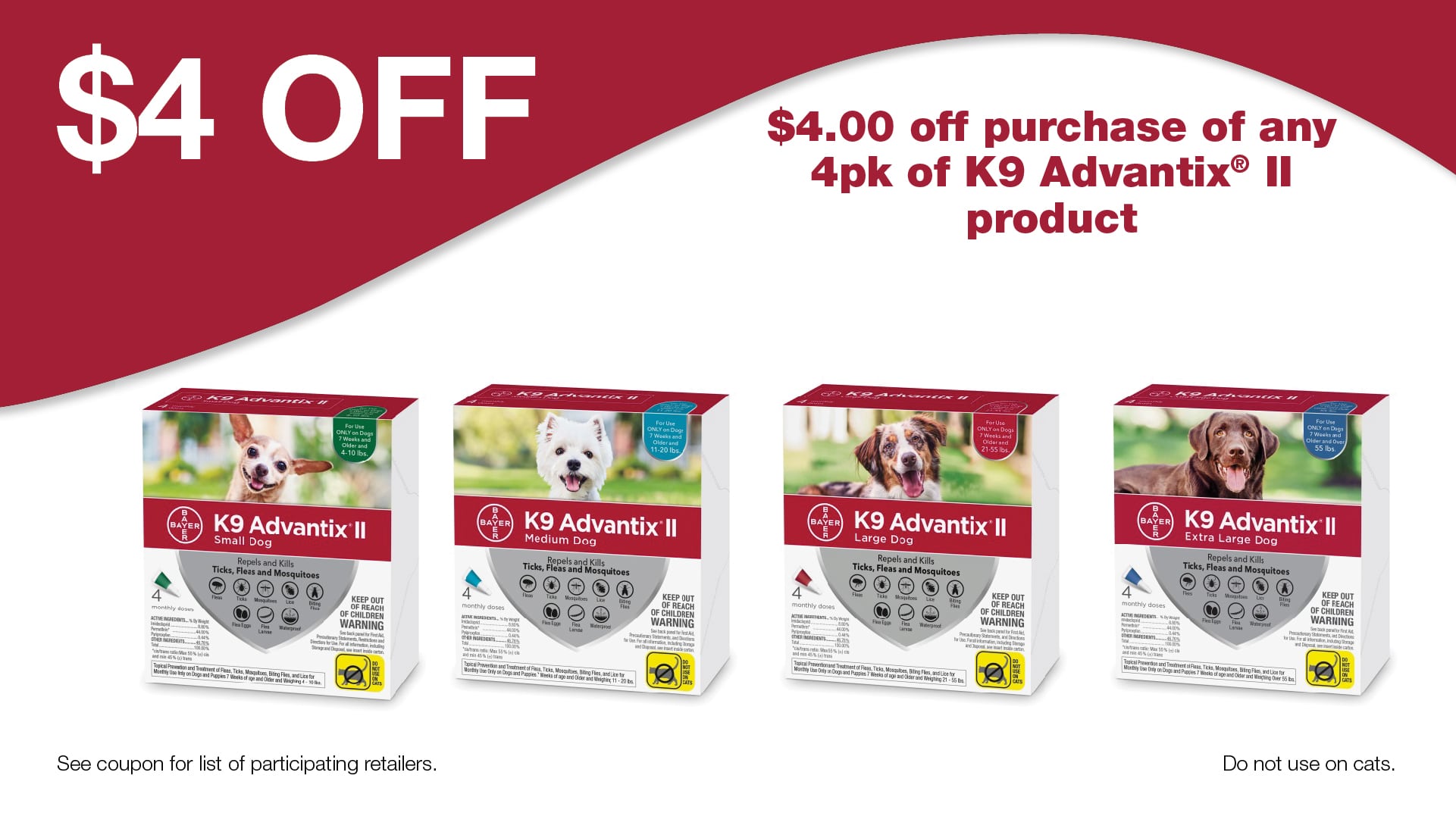 00 Off Purchase Of Any 4-pack Of K9 Advantix Ii Product - Authentic Venture Sdn Bhd (1921x1073), Png Download