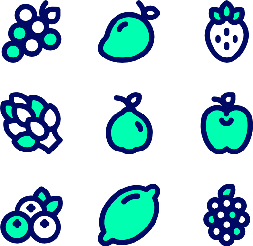 Fruit & Vegetables (600x564), Png Download