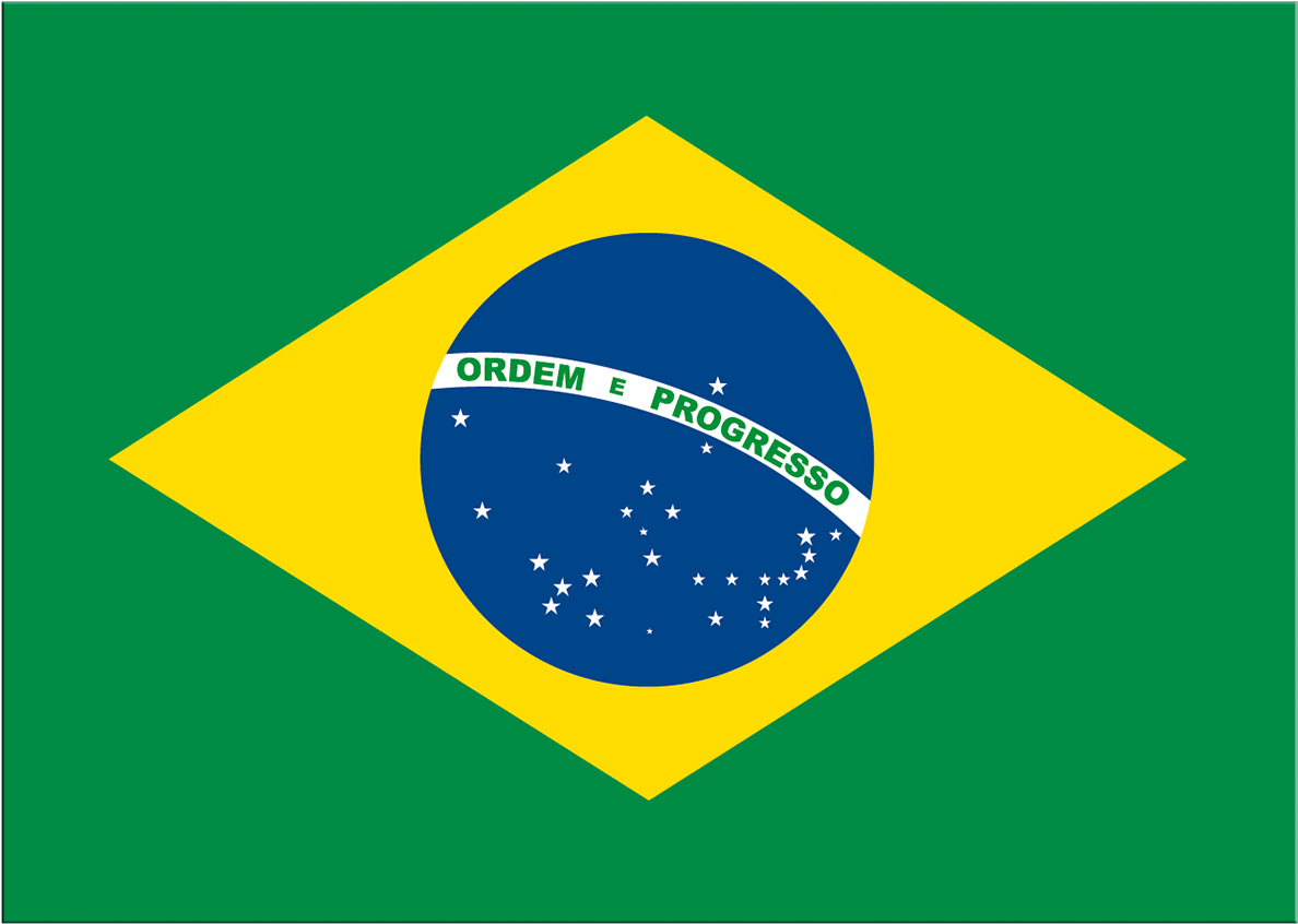 Brazil Flag Sticker 3x4\ - Flag Brazil (1500x1001), Png Download