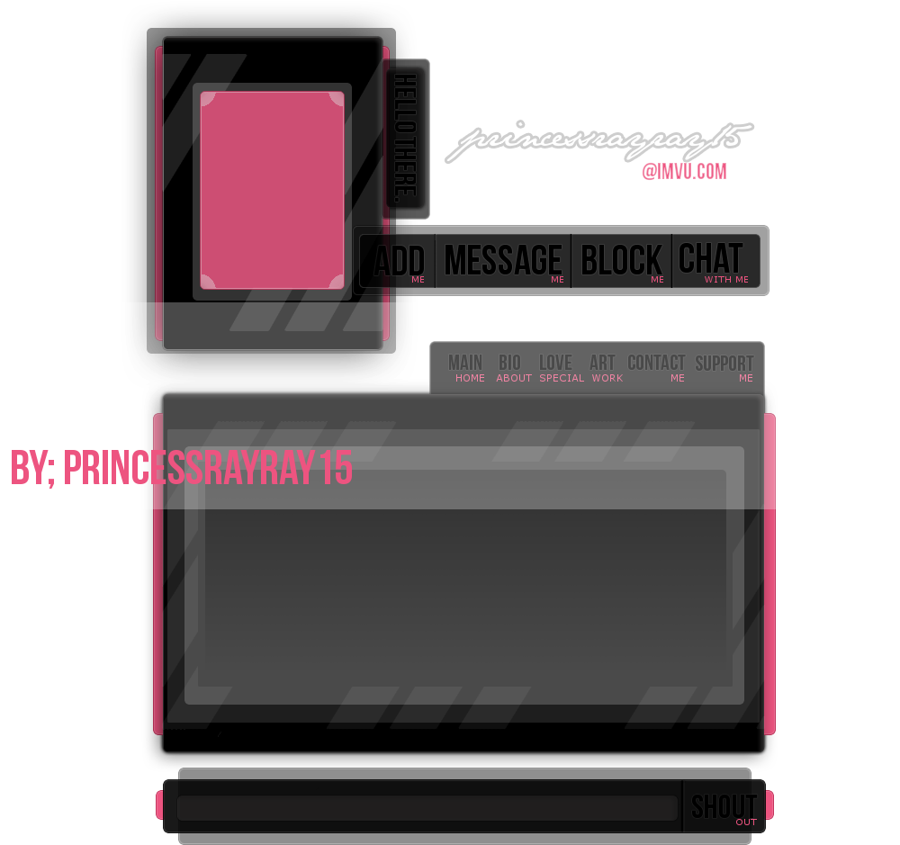 Roxierockette's Free Imvu Div & Iframe Layouts - Led-backlit Lcd Display (999x1000), Png Download