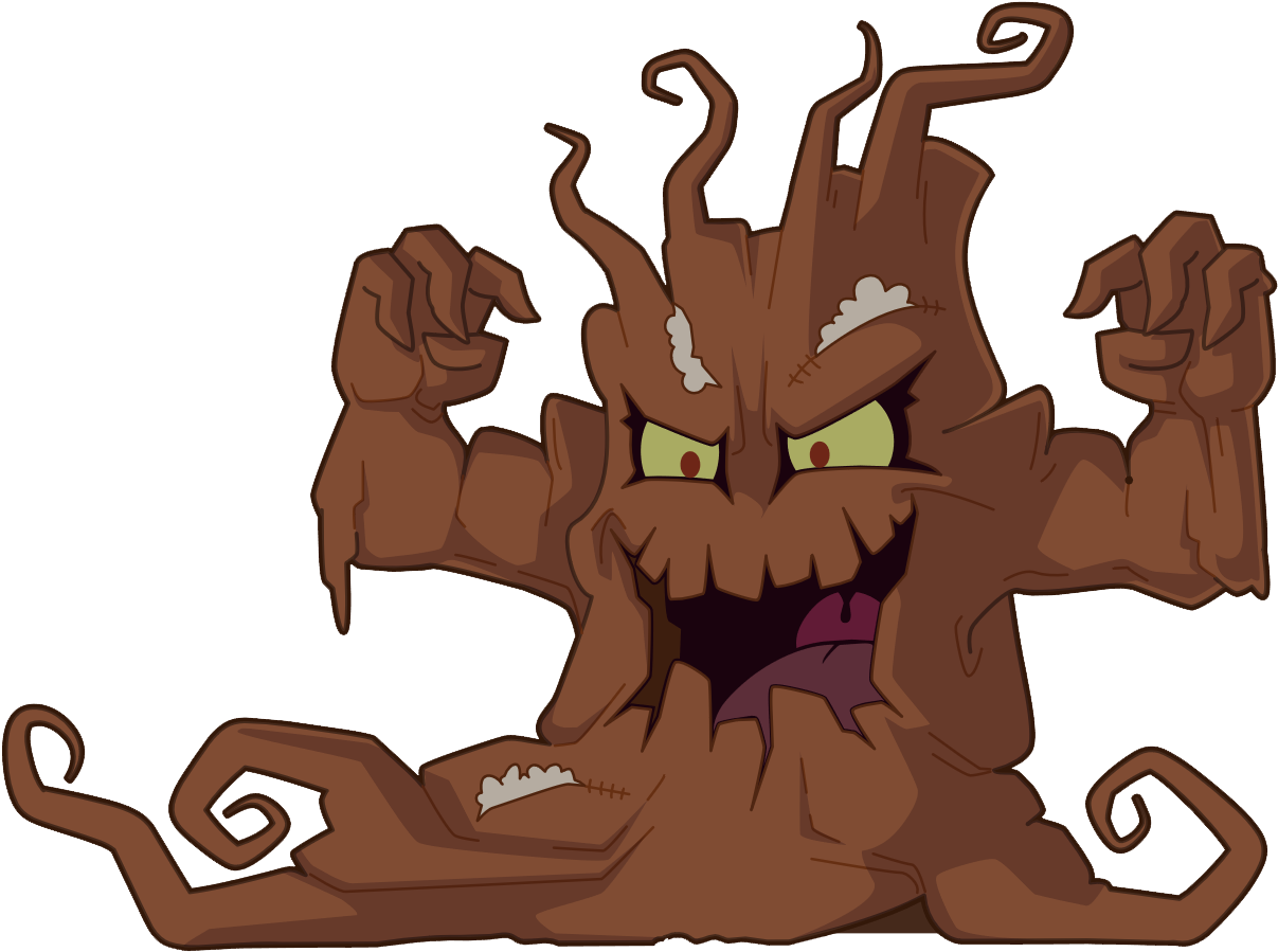 Screaming Tree - Cartoon (1285x942), Png Download
