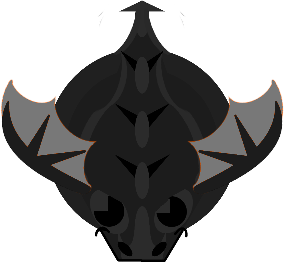 1930 Style New Bd - Black Dragon Mope Io (1000x1000), Png Download