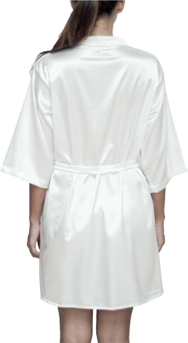 Download Plain Satin Robe Nightgown PNG Image with No Background