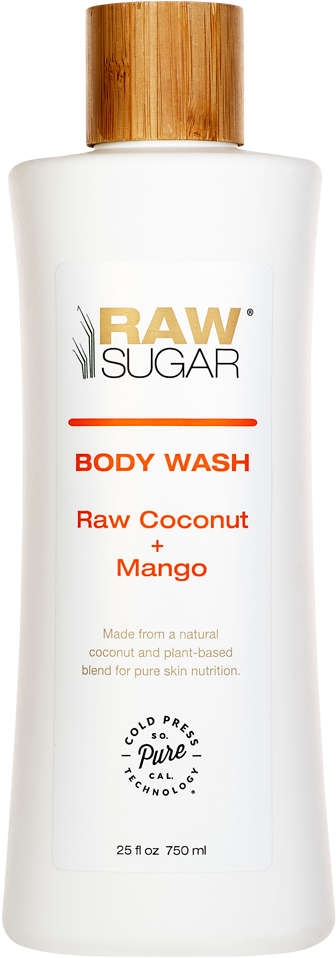 Raw Sugar Body Wash Bottle - Raw Sugar Living Body Wash (700x1060), Png Download
