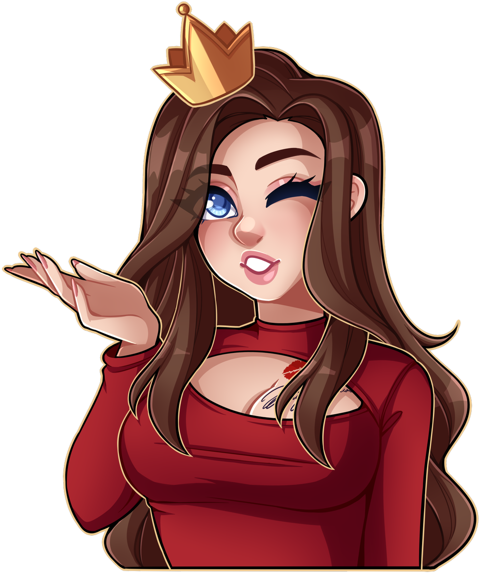 Queenfps💋 On Twitter - Cartoon (1021x1200), Png Download