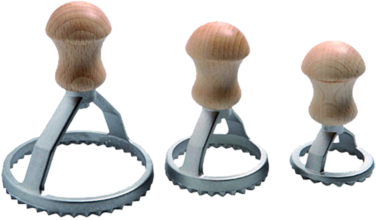 Round Ravioli - Traditional Italian Tools (1372x1100), Png Download