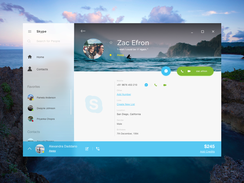 Download Daily Ui - Profile Page Ui Desktop PNG Image with No ...