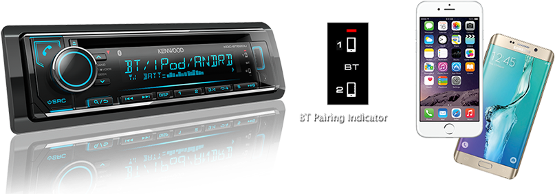 Kenwood Kmm-bt304 Single Din Car Audio From Jc Installs - Iphone (860x376), Png Download