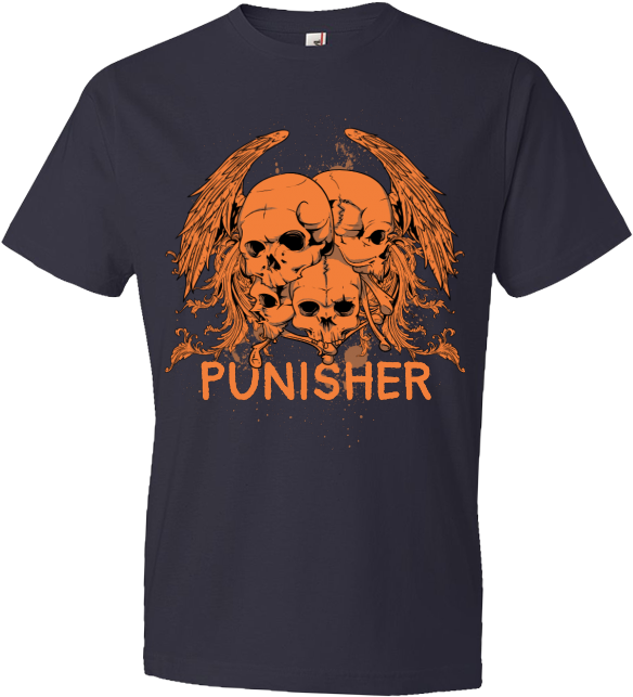 Punisher T-shirt Clip Art - Black Gildan 50 50 (800x800), Png Download